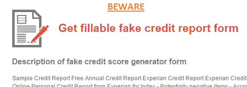 Fake Credit Report Template from www.cicreports.com