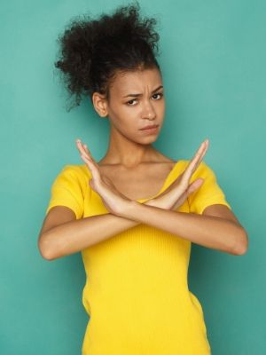 Woman with arms crossed