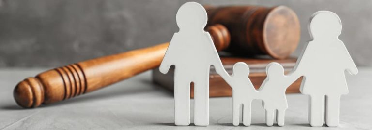 Paper Cut out in front of gavel